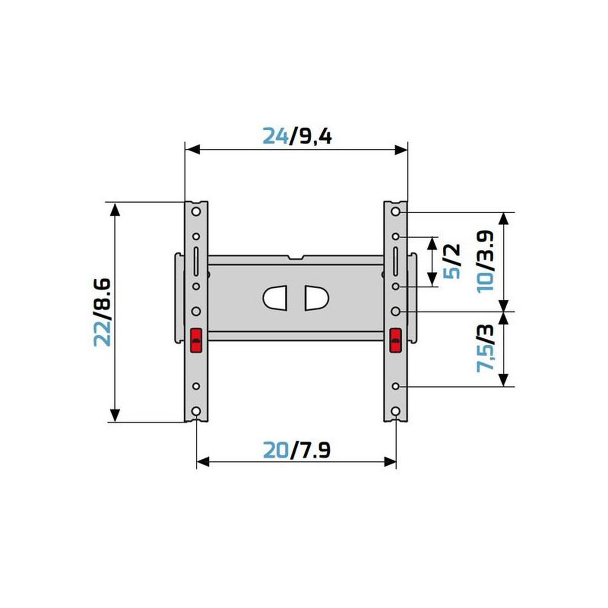 Voir la diapositive 5 : Meliconi SUPPORT MURAL MELICONI GSDR200-PLUSFB