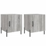 Voir la diapositive 2 : VIDAXL Tables de chevet 2 pcs sonoma gris 40x40x50cm bois d'ingenierie