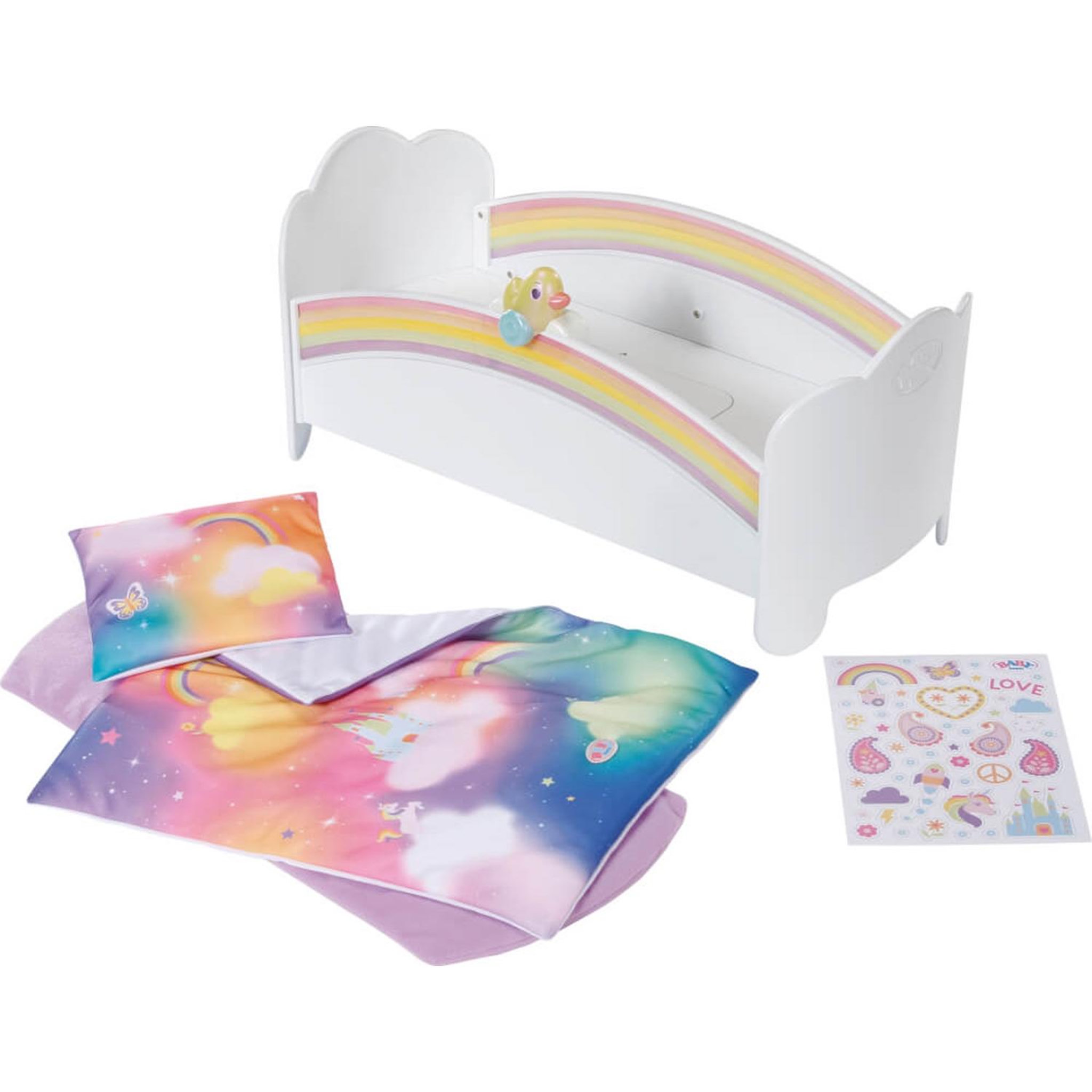 Zapf Creation Baby born Lit arc-en-ciel pour poupée