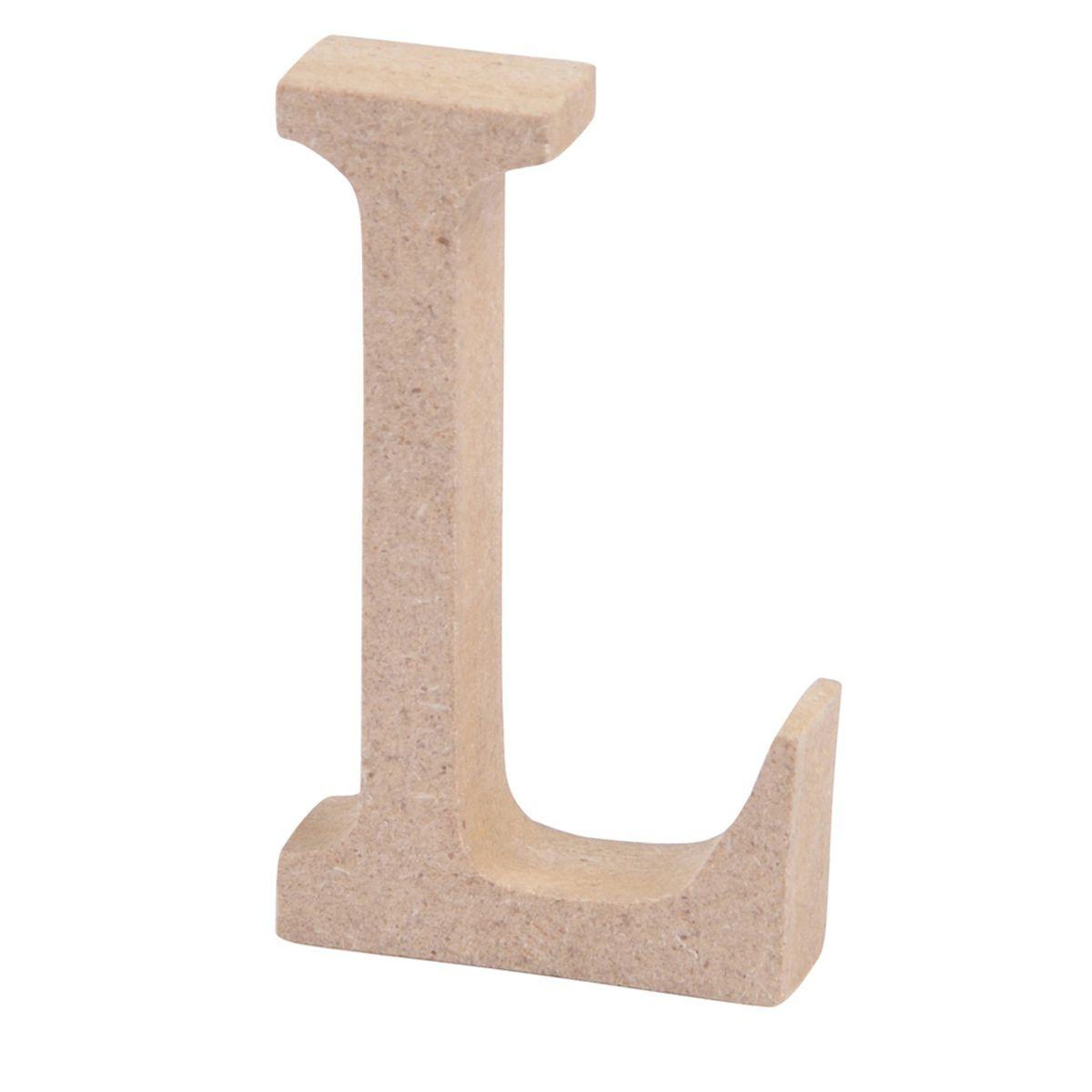 HOMEA Lettre à Décorer  L  5cm Naturel