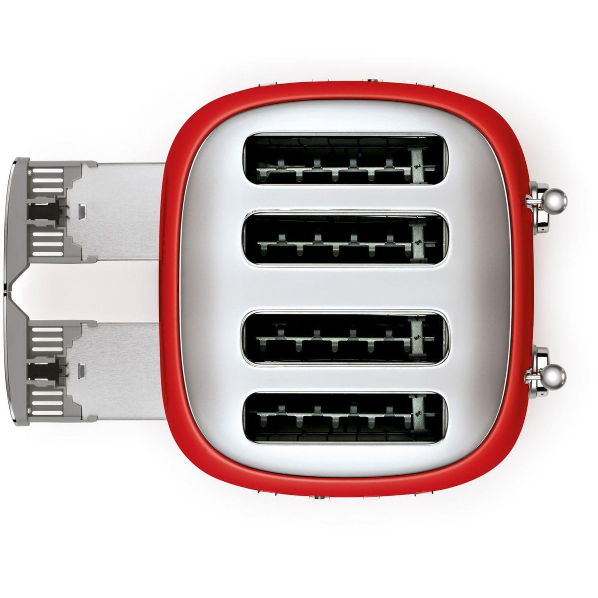 Voir la diapositive 5 : SMEG Grille-pain tsf03rdeu rouge