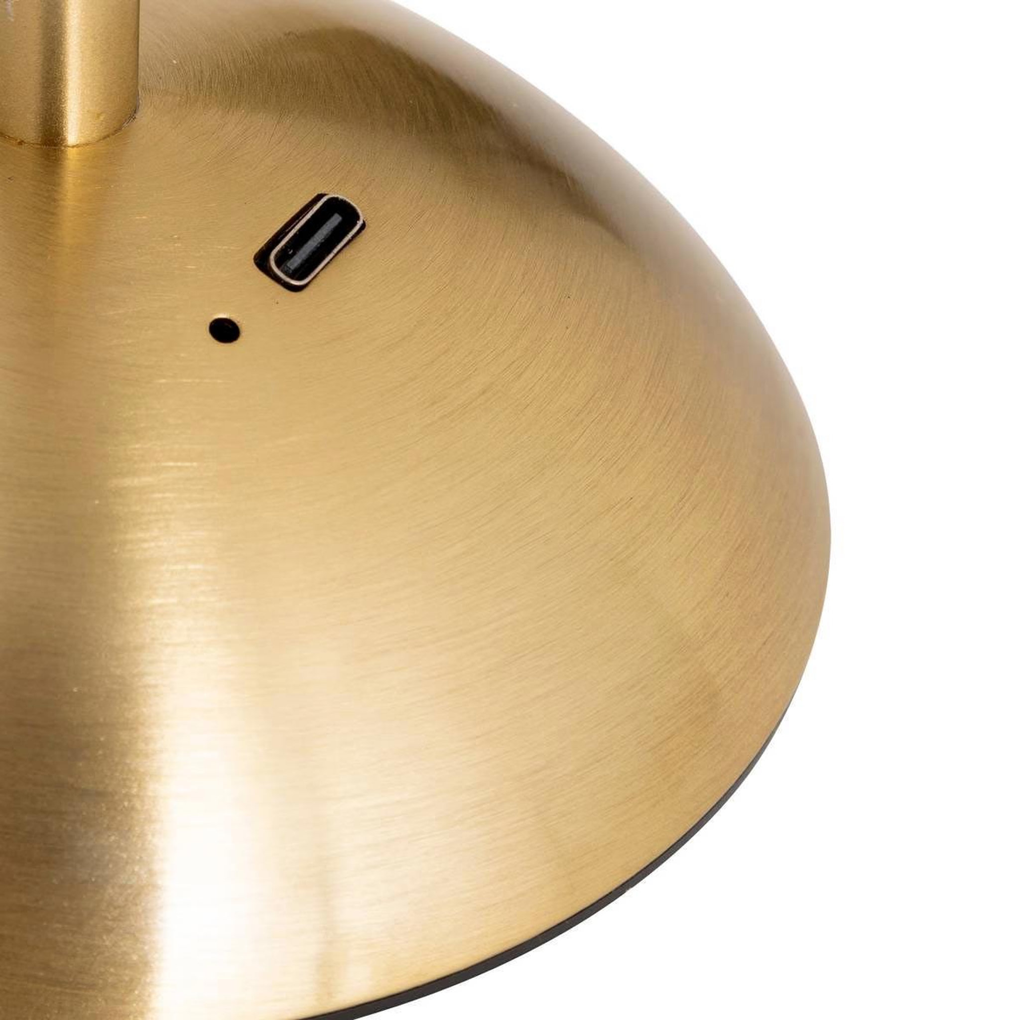 Voir la diapositive 3 : ATMOSPHERA Lampe à poser tactile à led  aneth  30cm doré