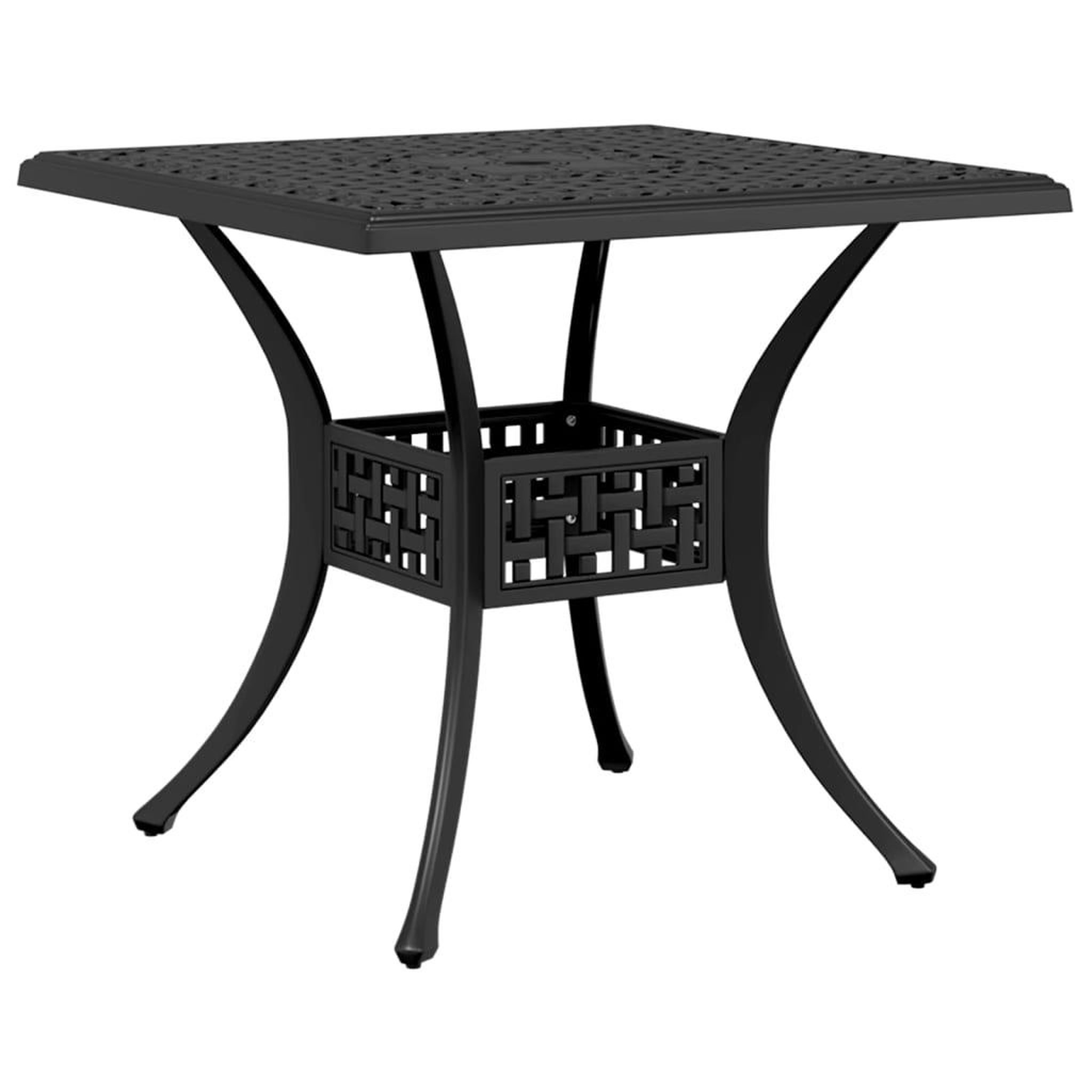 Voir la diapositive 3 : VIDAXL Ensemble a manger de jardin 5 pcs noir aluminium coule