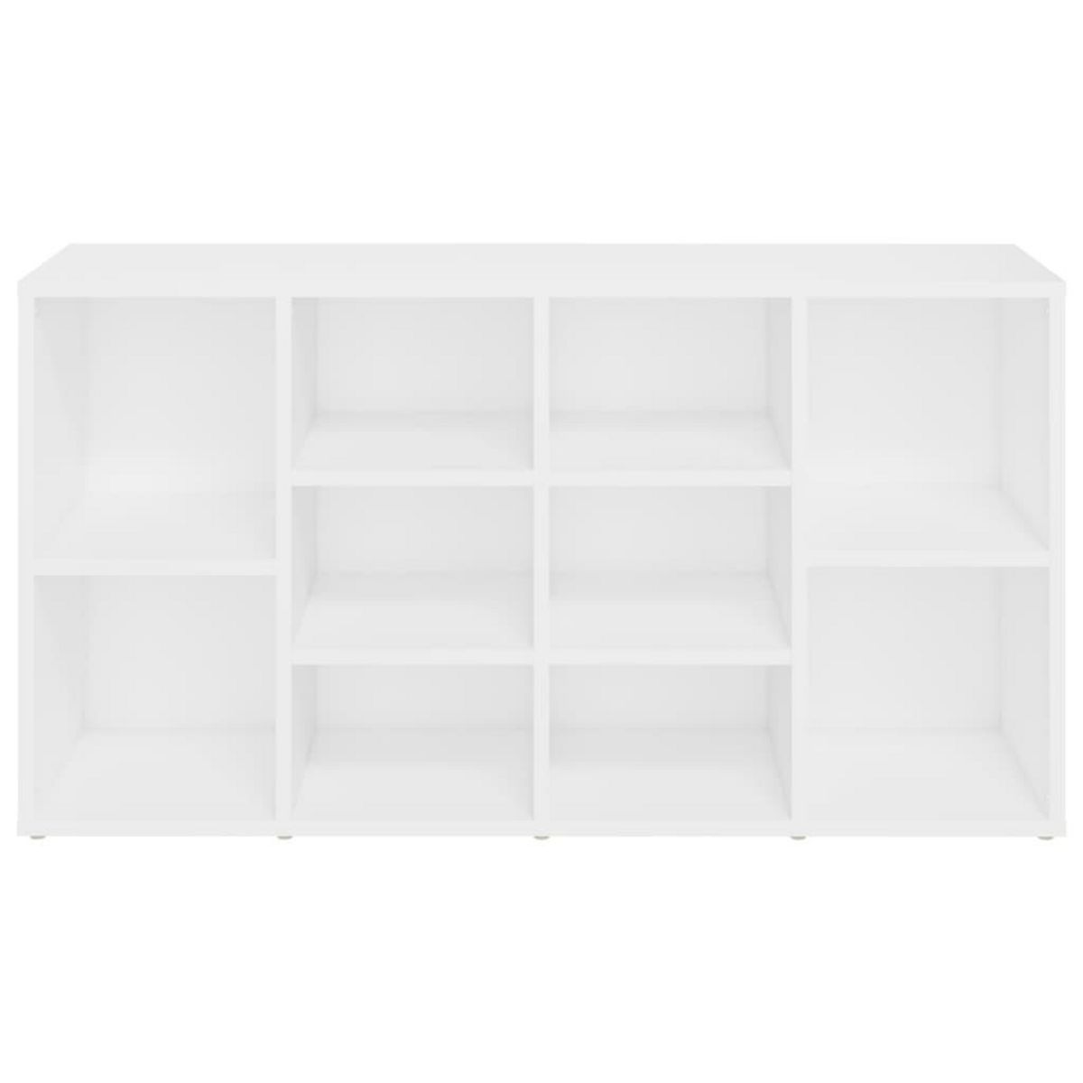 VIDAXL Banc a chaussures Blanc 103x30x54,5 cm Bois d'ingenierie