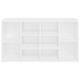 Voir la diapositive 5 : VIDAXL Banc a chaussures Blanc 103x30x54,5 cm Bois d'ingenierie
