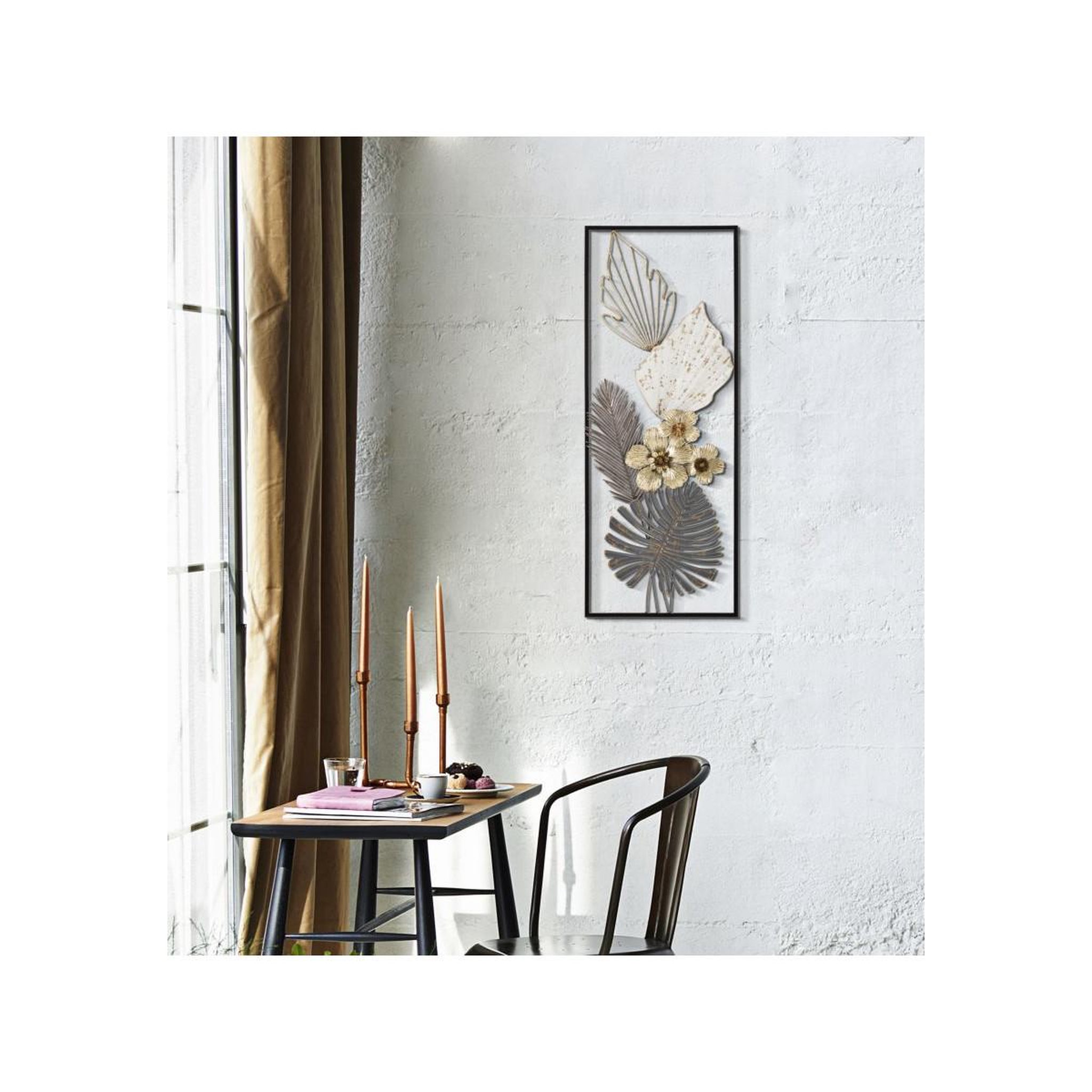 Voir la diapositive 5 : Paris Prix Décoration murale encadrée en métal  classic  74cm multicolore