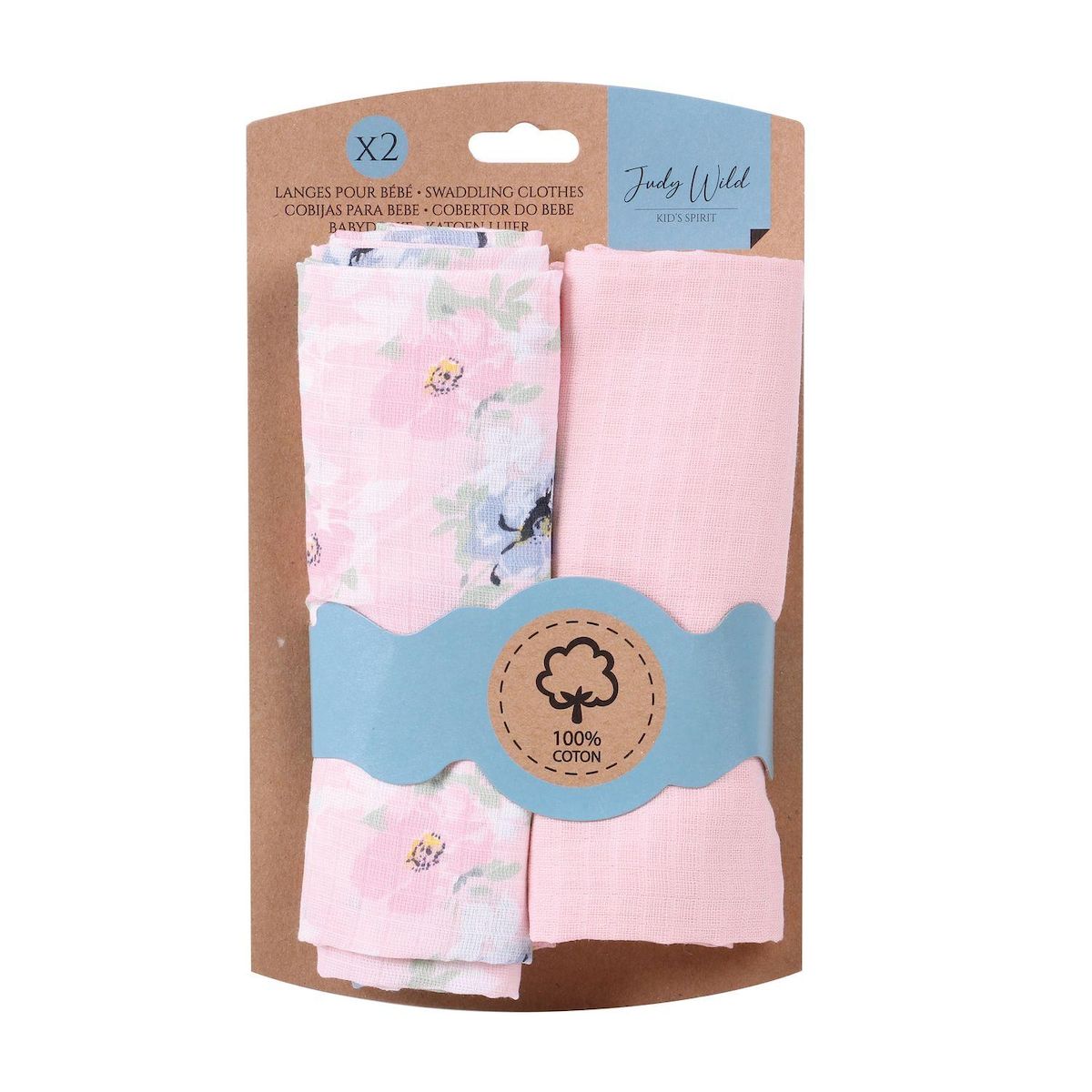 TOILINUX Lot de 2 langes pour enfant