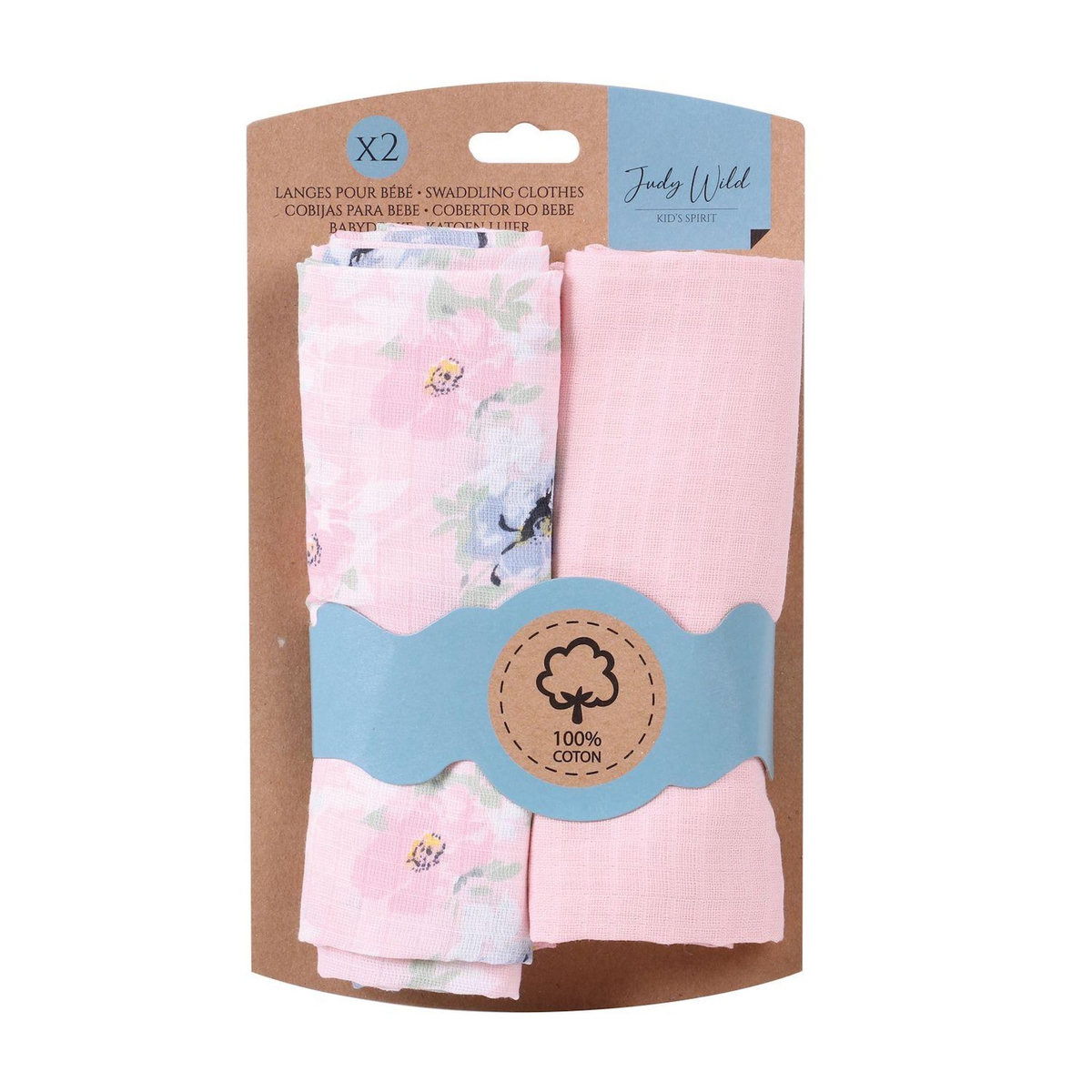 TOILINUX Lot de 2 langes pour enfant