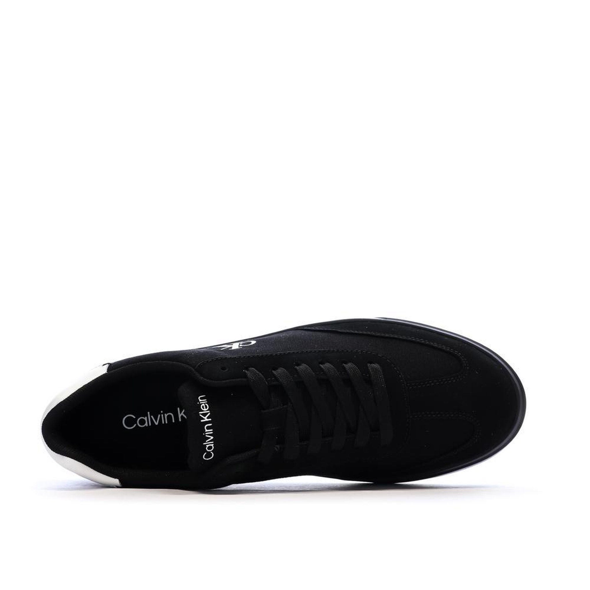 Voir la diapositive 4 : CALVIN KLEIN JEANS Baskets Blanches Homme Calvin Klein Jeans Cupsole