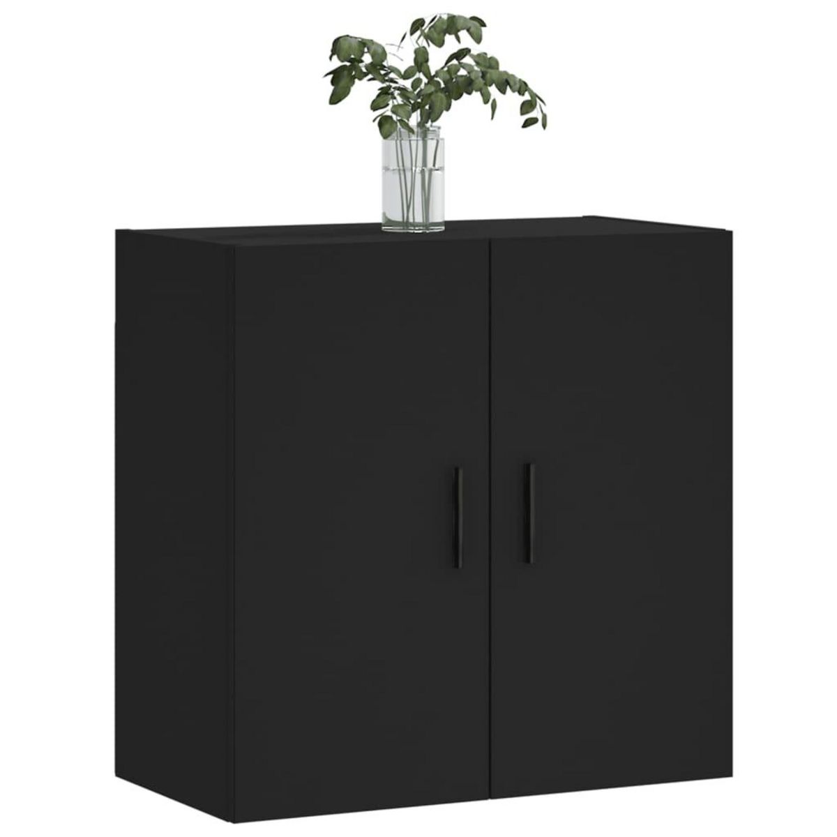 VIDAXL Armoire murale noir 60x31x60 cm bois d'ingenierie