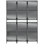 Voir la diapositive 5 : VIDAXL Cloison de separation 3 panneaux noir resine tressee