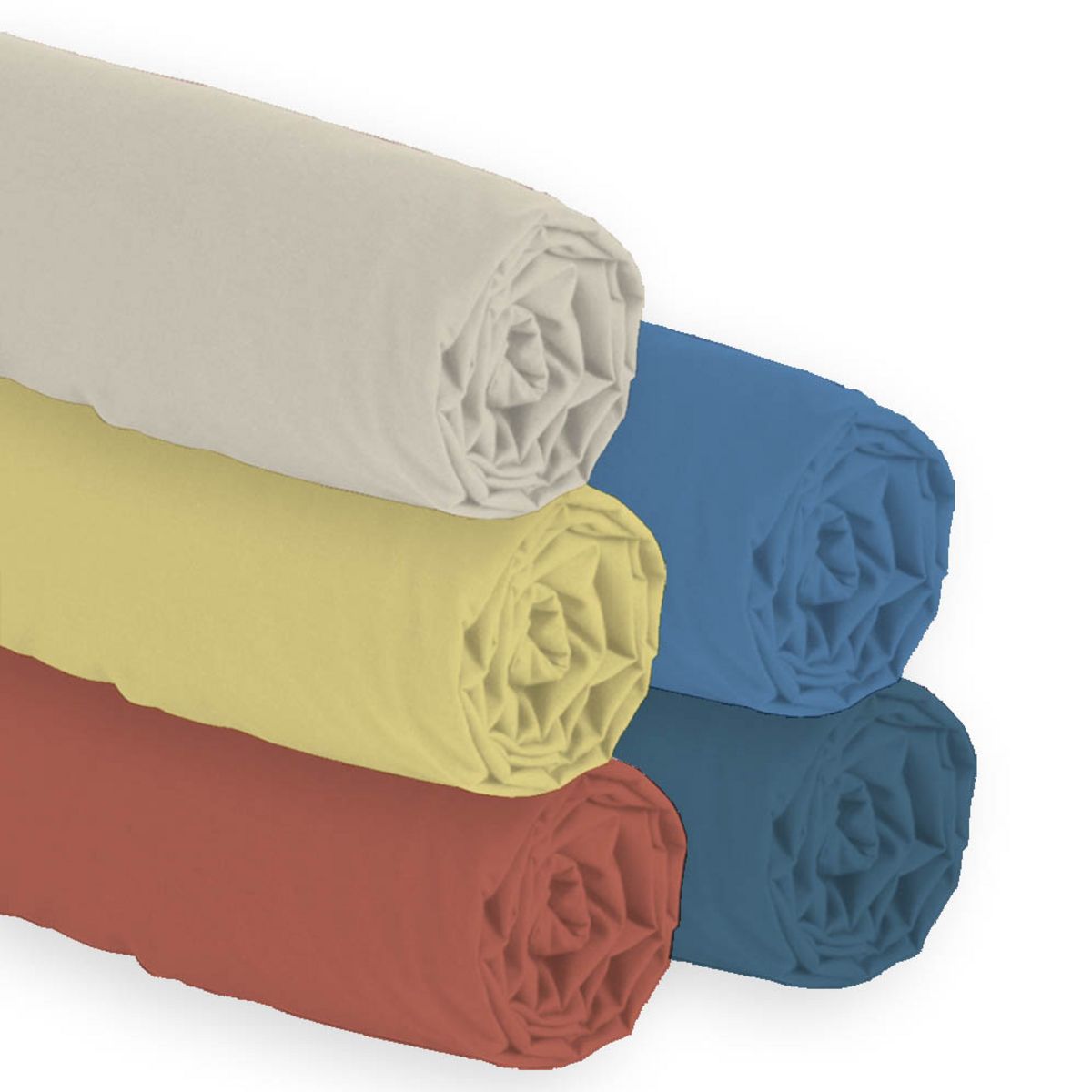 Drap housse uni en coton 47 fils 