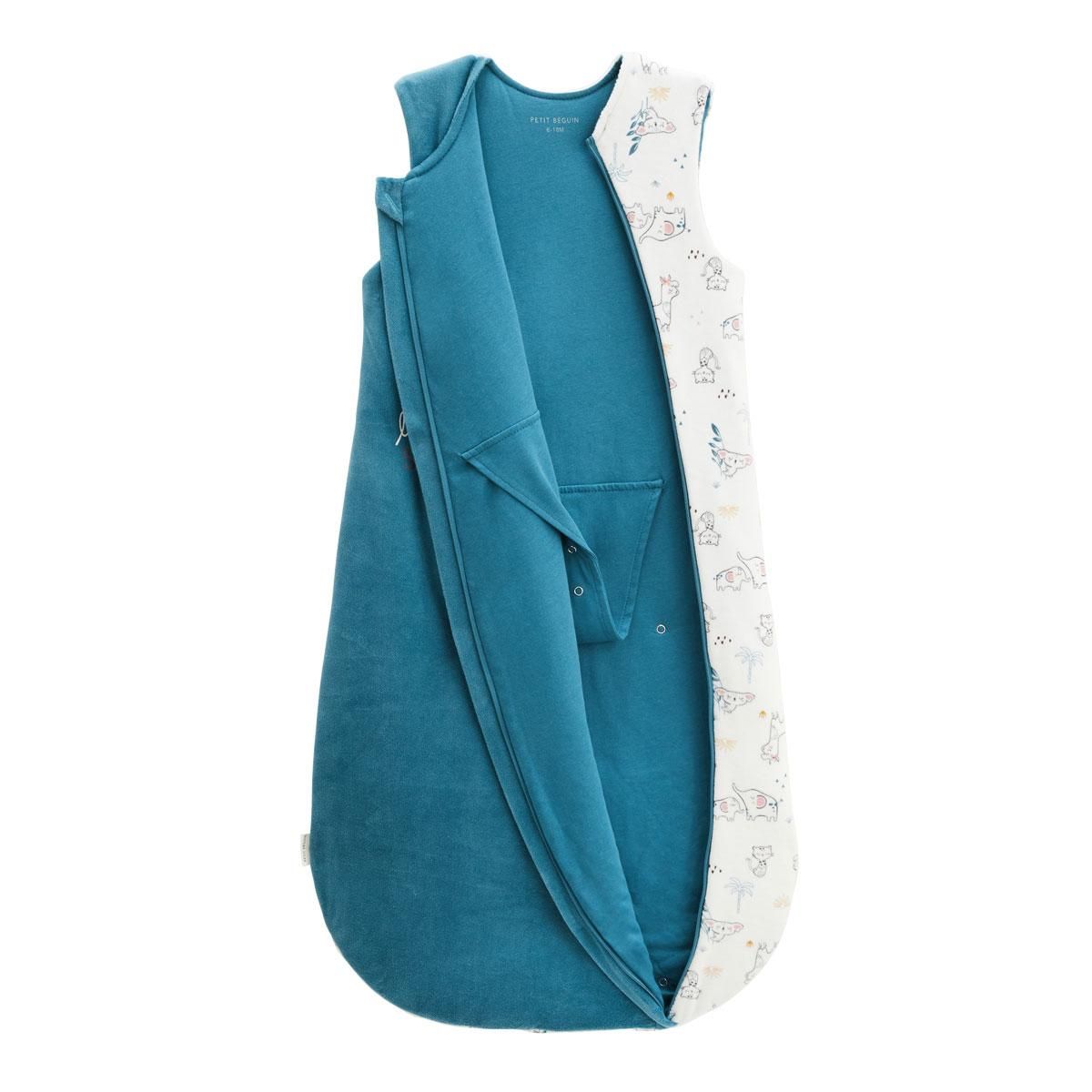 Petit Béguin Gigoteuse d'hiver en velours Lovely Safari