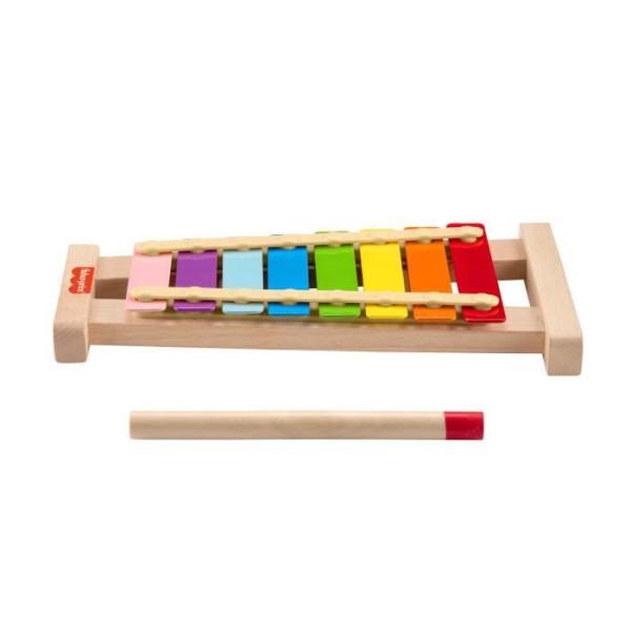 Voir la diapositive 2 : FISHER PRICE Fisher-Price-Xylophone en bois, instrument de musique avec 2 pieces HXV13
