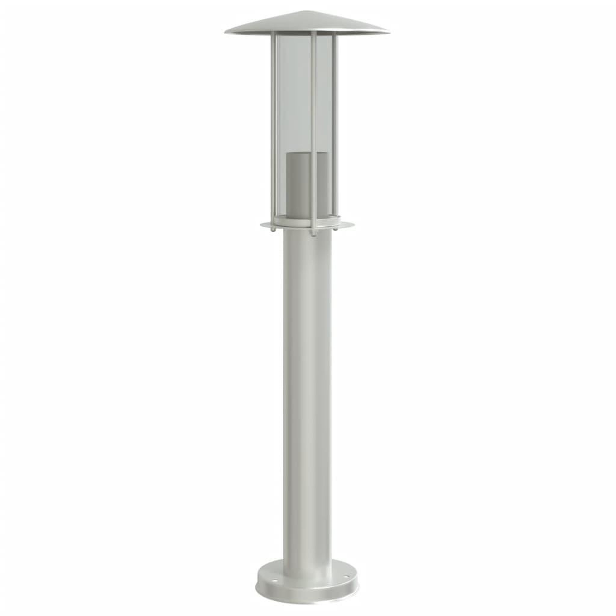 Voir la diapositive 5 : VIDAXL Lampadaires d'exterieur 3 pcs argente 60 cm acier inoxydable