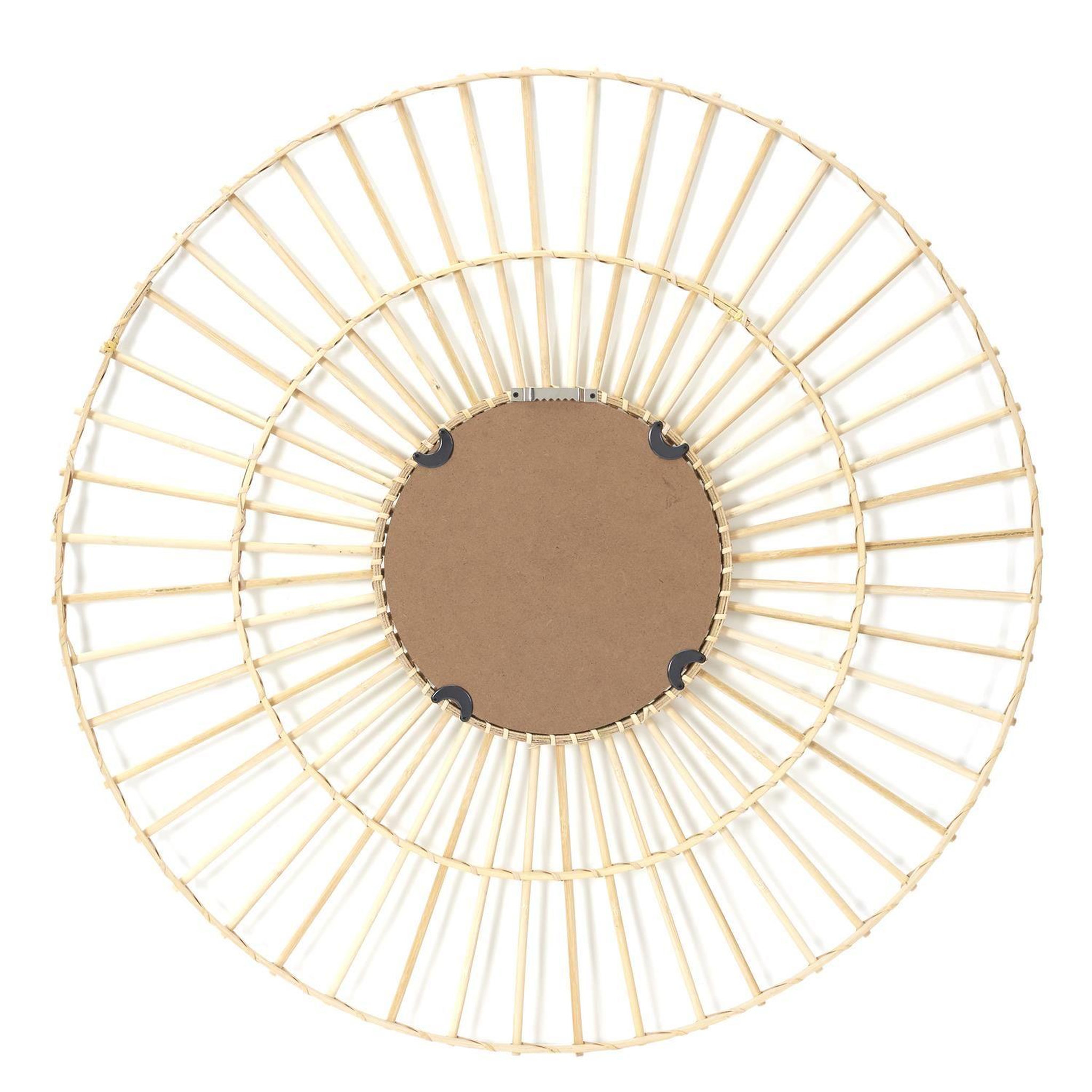 Voir la diapositive 4 : The Home Deco Factory Miroir Rond en rotin - Diam 75 cm