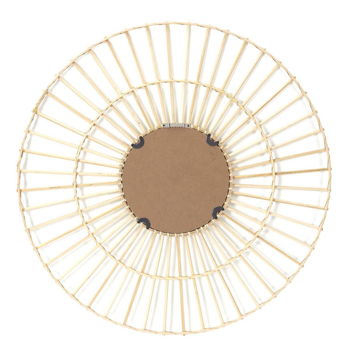 The Home Deco Factory Miroir Rond en rotin - Diam 75 cm
