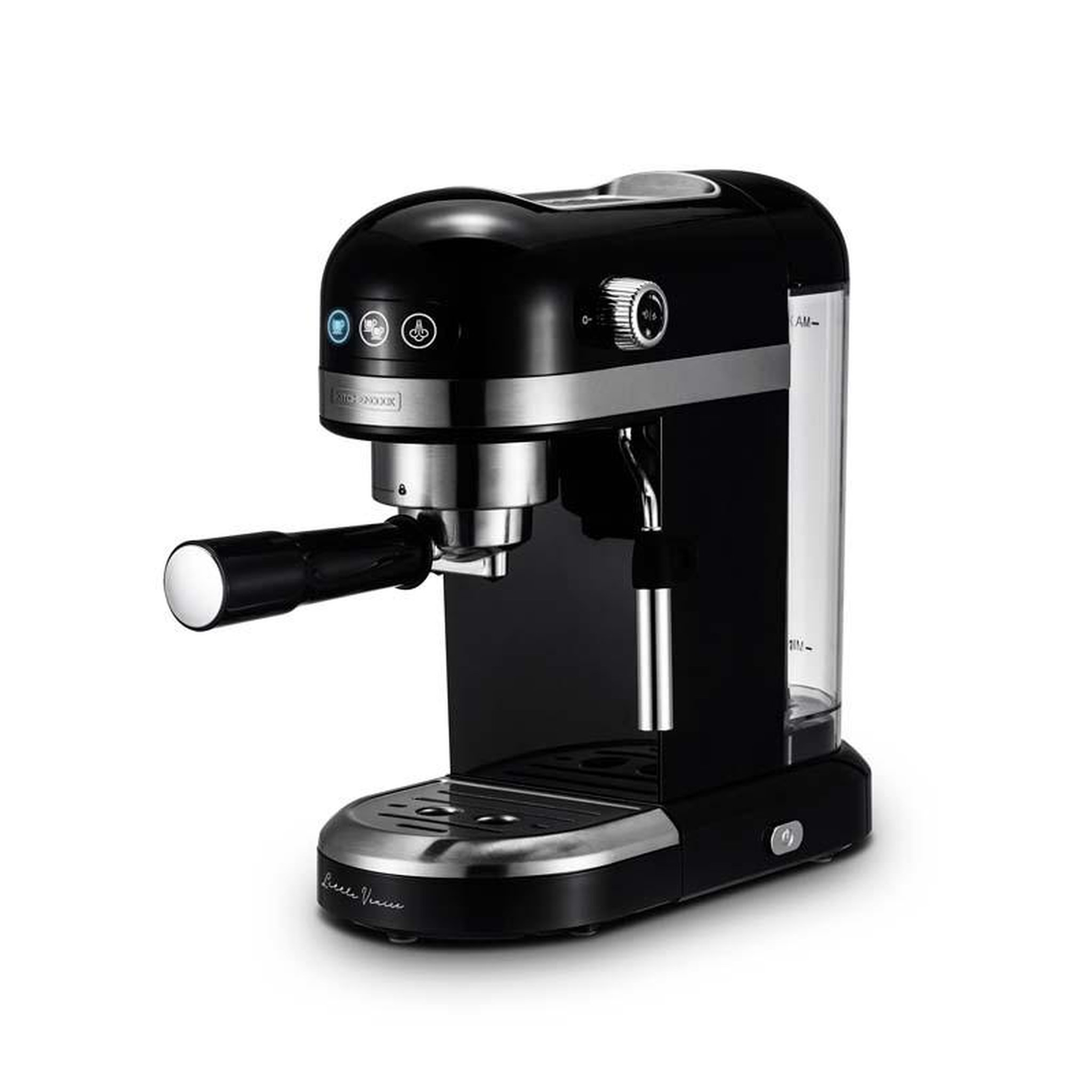 Voir la diapositive 6 : KITCHENCOOK Machine à Expresso 19 Bars Avec Buse En Inox Little Venice Noir Kitchencook