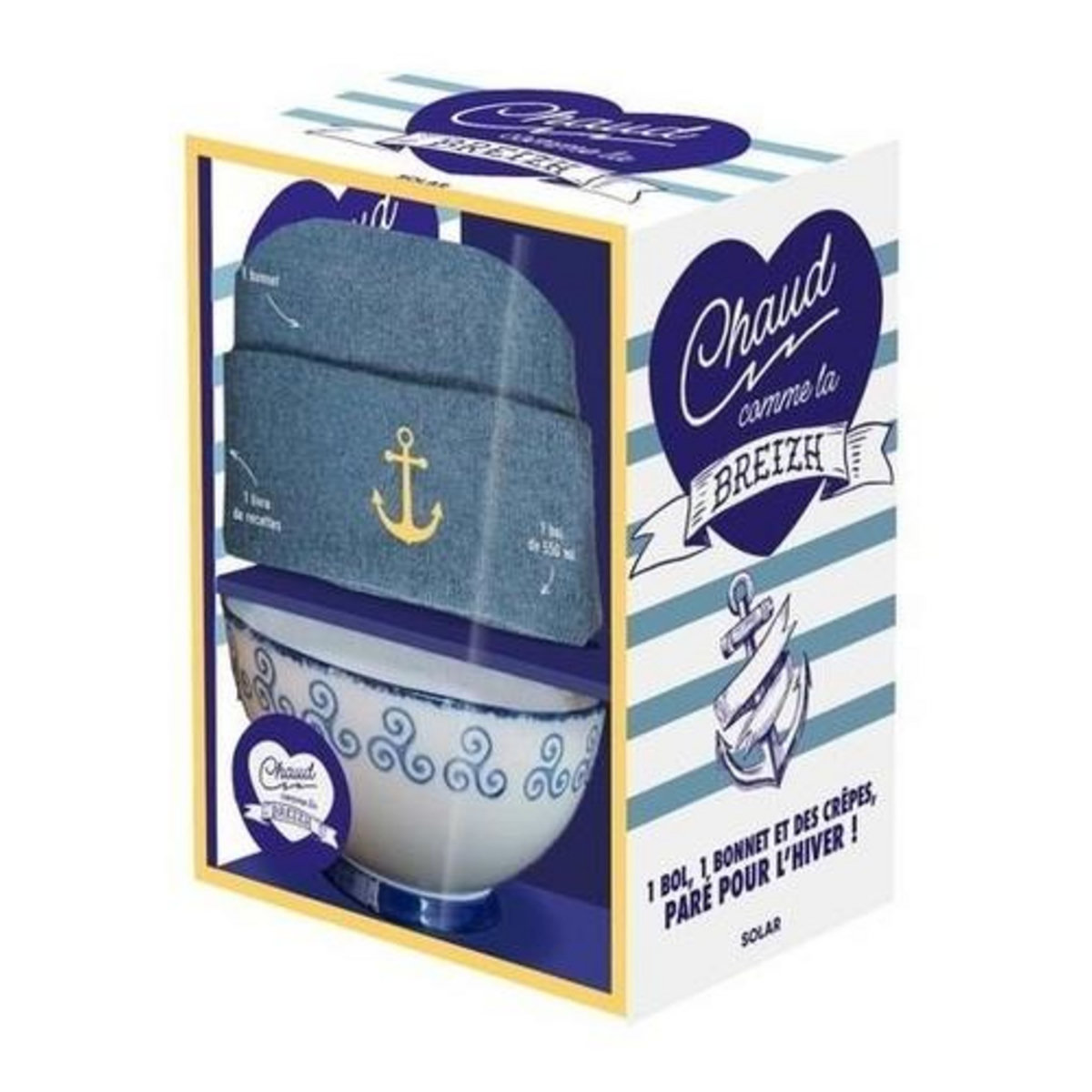 CHAUD COMME LA BREIZH. COFFRET AVEC UN BONNET ET UN BOL, Girard-Lagorce Sylvie