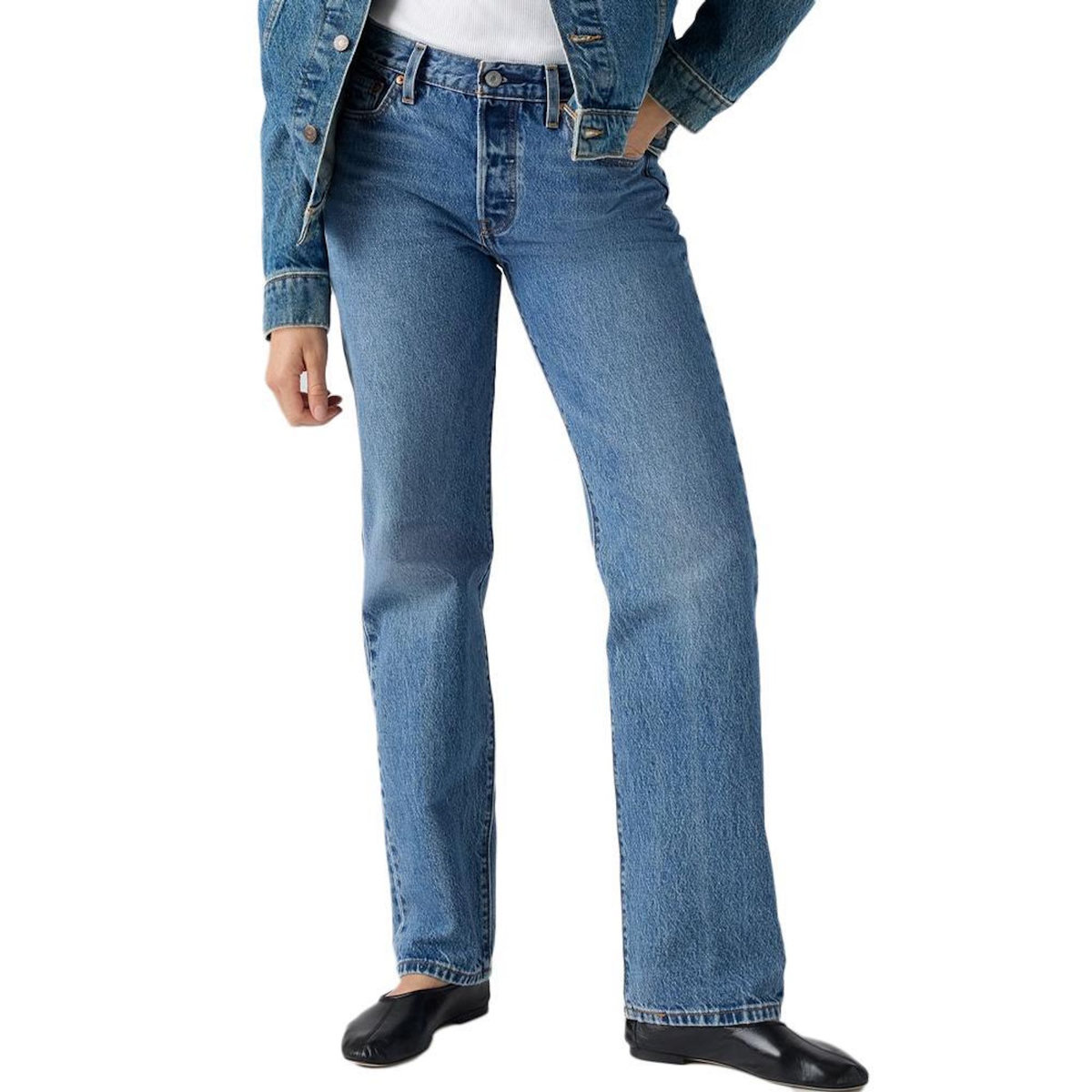 Levi's Jean 501 90s Bleu Indigo Femme Levi's