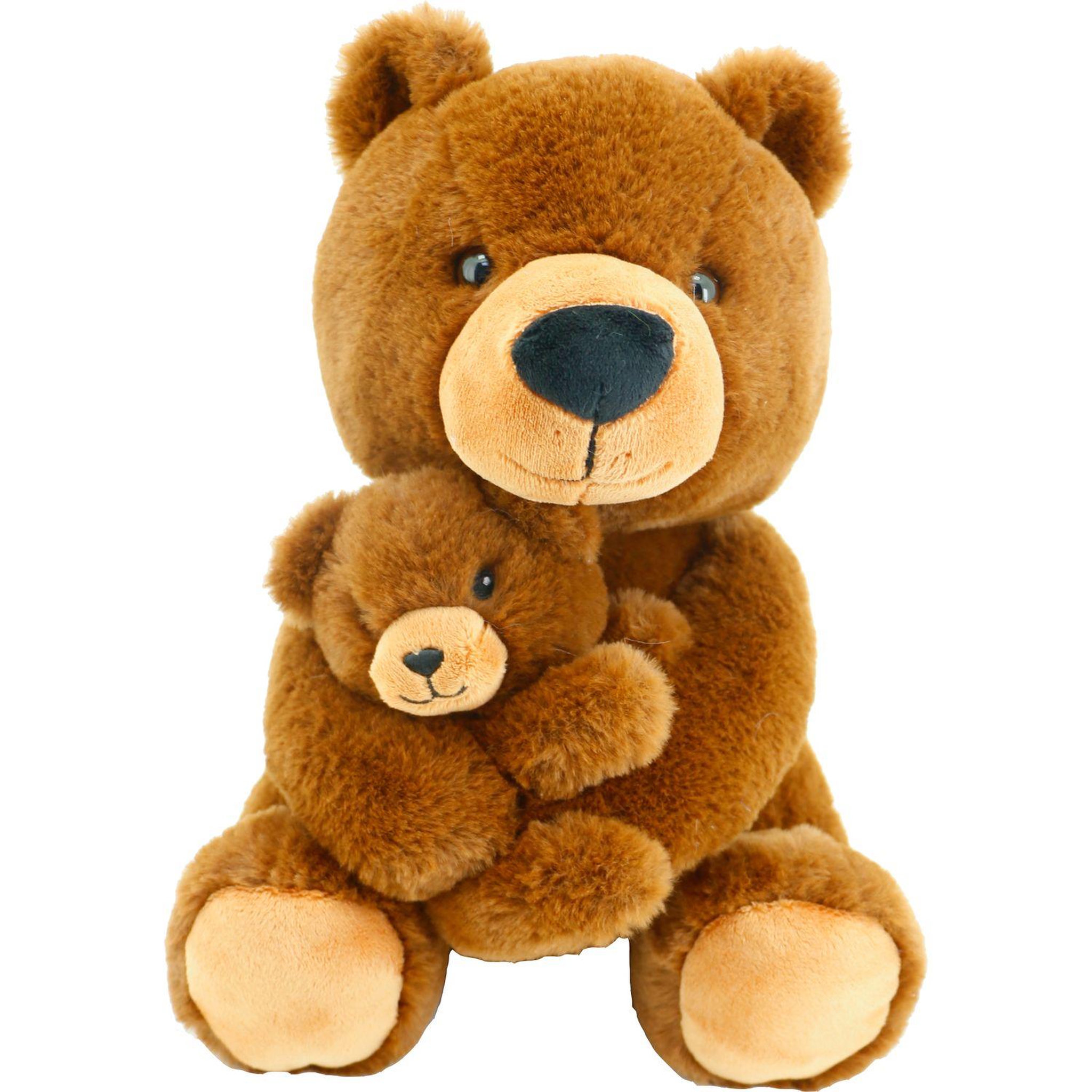 Voir la diapositive 2 : One Two Fun Peluche Maman et son bébé - 28 cm