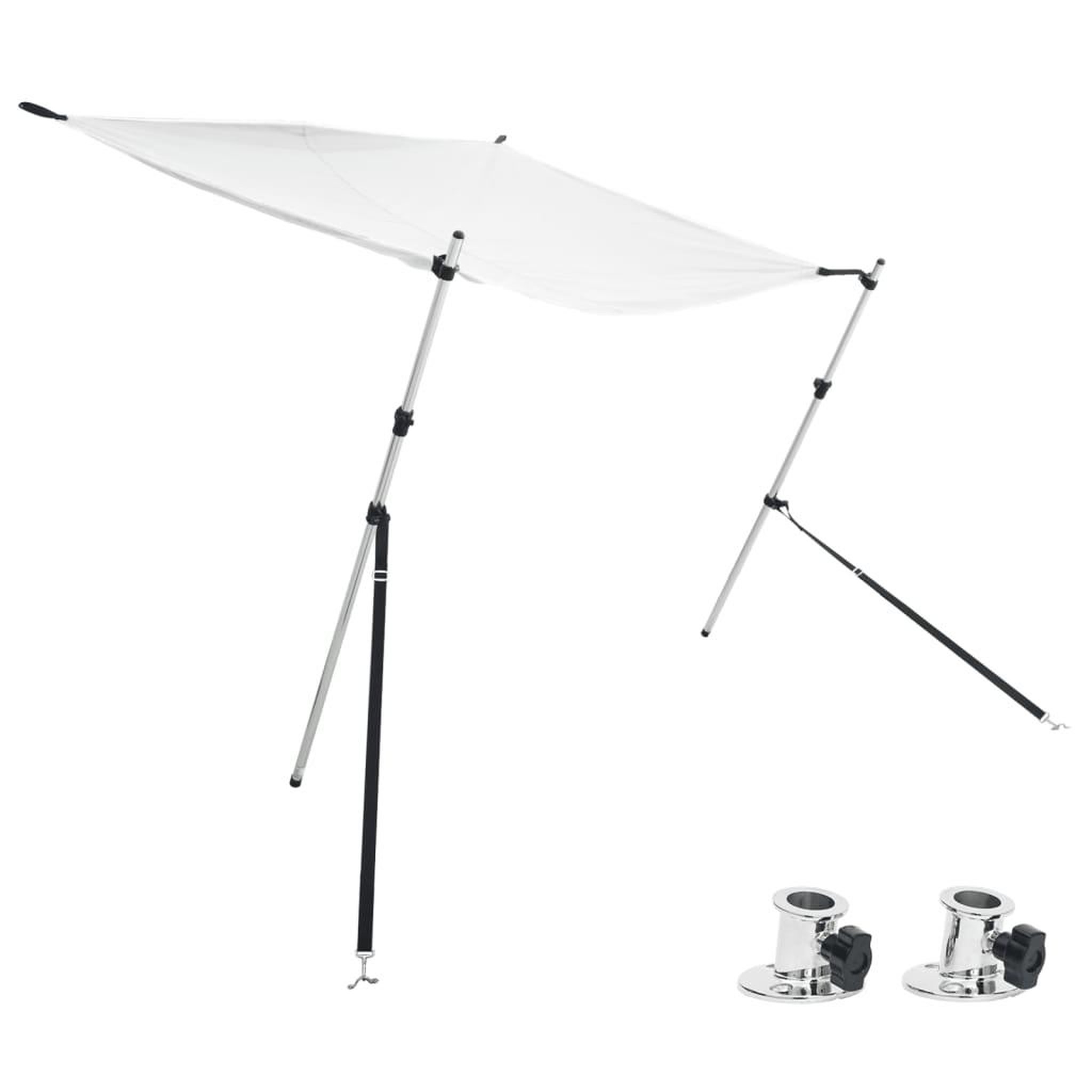 Voir la diapositive 2 : VIDAXL Kit d'extension d'ombrage T-Top blanc 174x205x(115-194) cm
