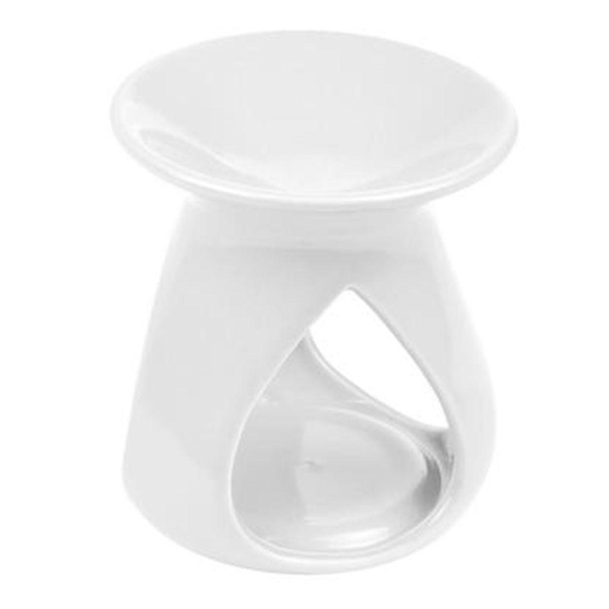 HOMEA Brûle parfum en céramique  triptyque  10cm blanc