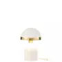 Paris Prix Lampe à Poser en Métal  Pearly  30cm Blanc