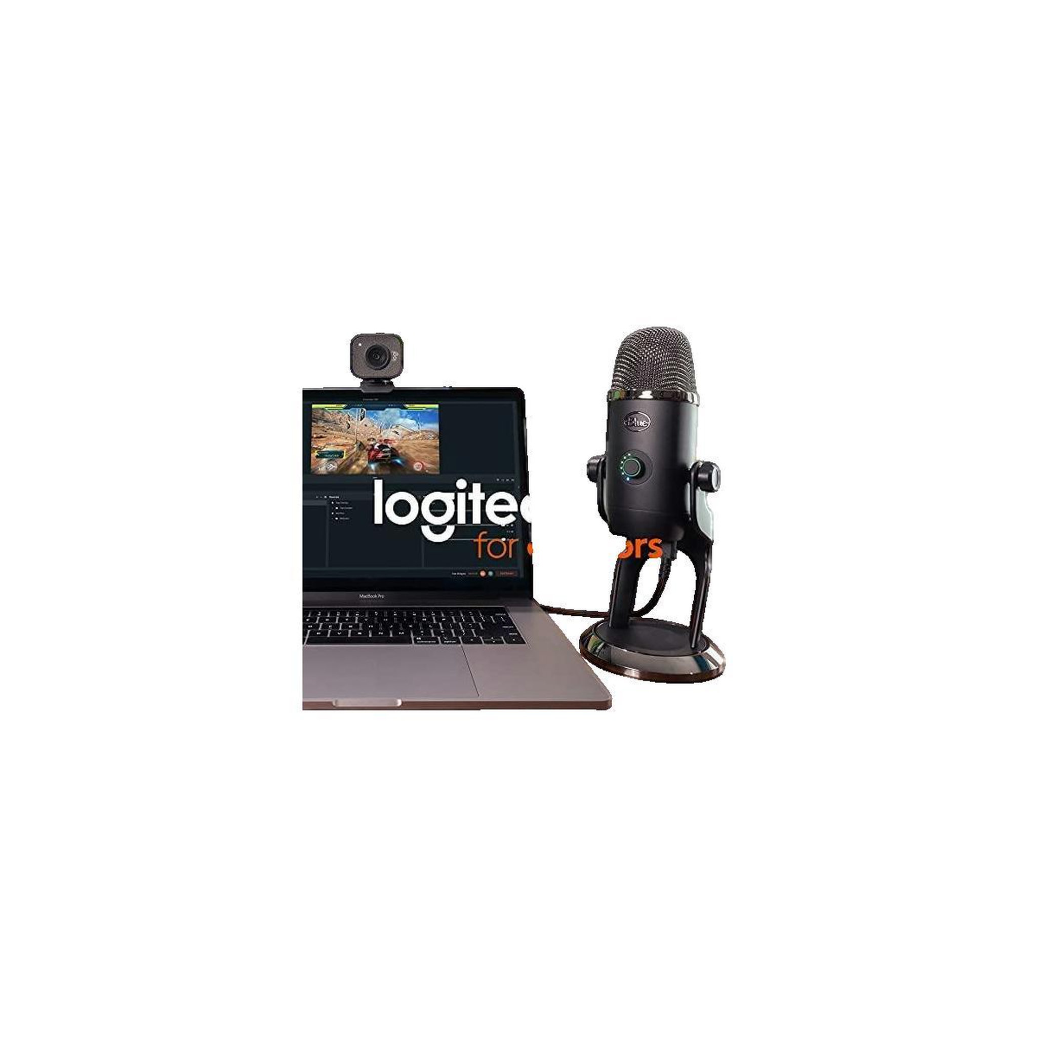Voir la diapositive 3 : Logitech Lampe d'éclairage Logitech Litra Glow Graphite