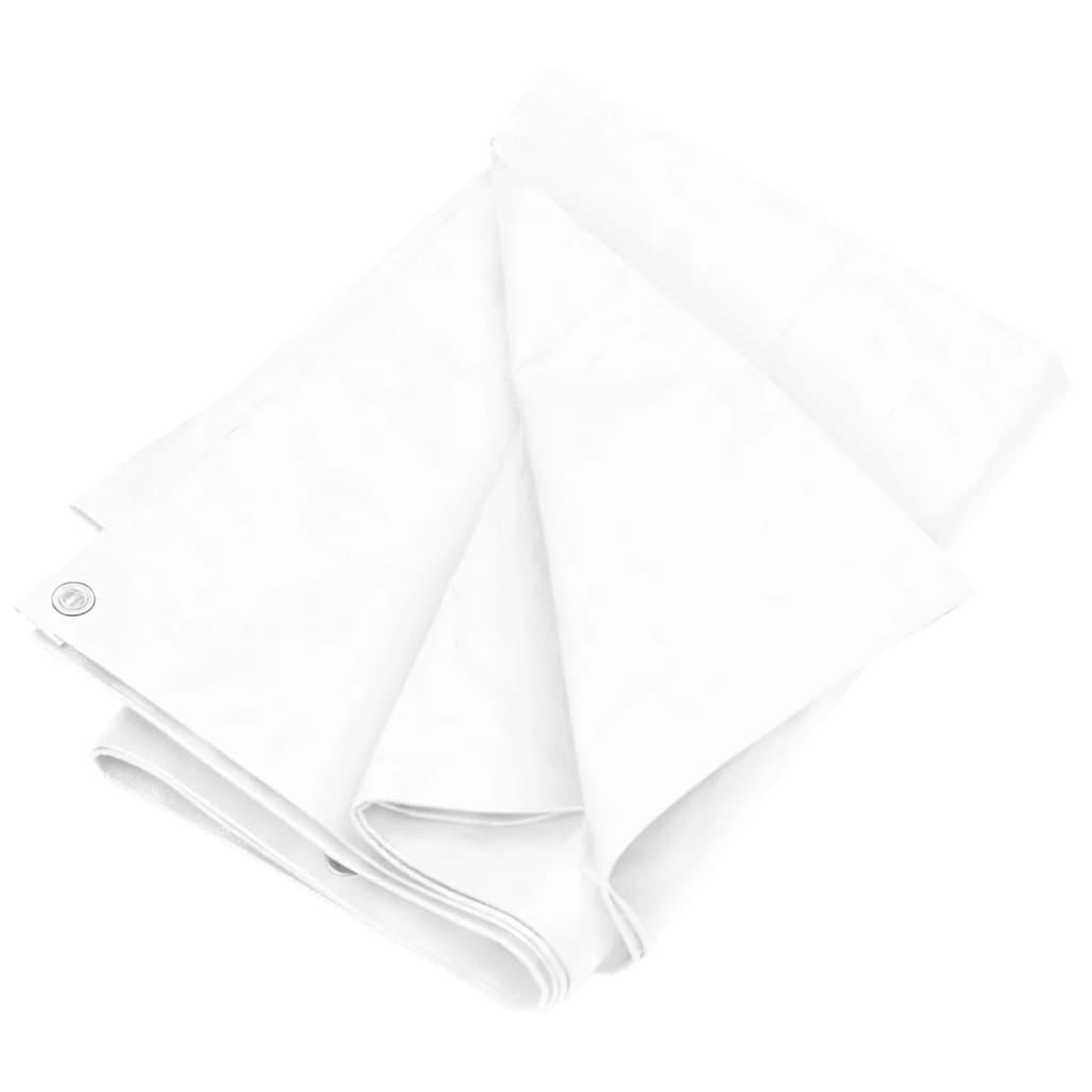 Voir la diapositive 2 : VIDAXL Bache 180 g/m² 4x4 m Blanc PEHD