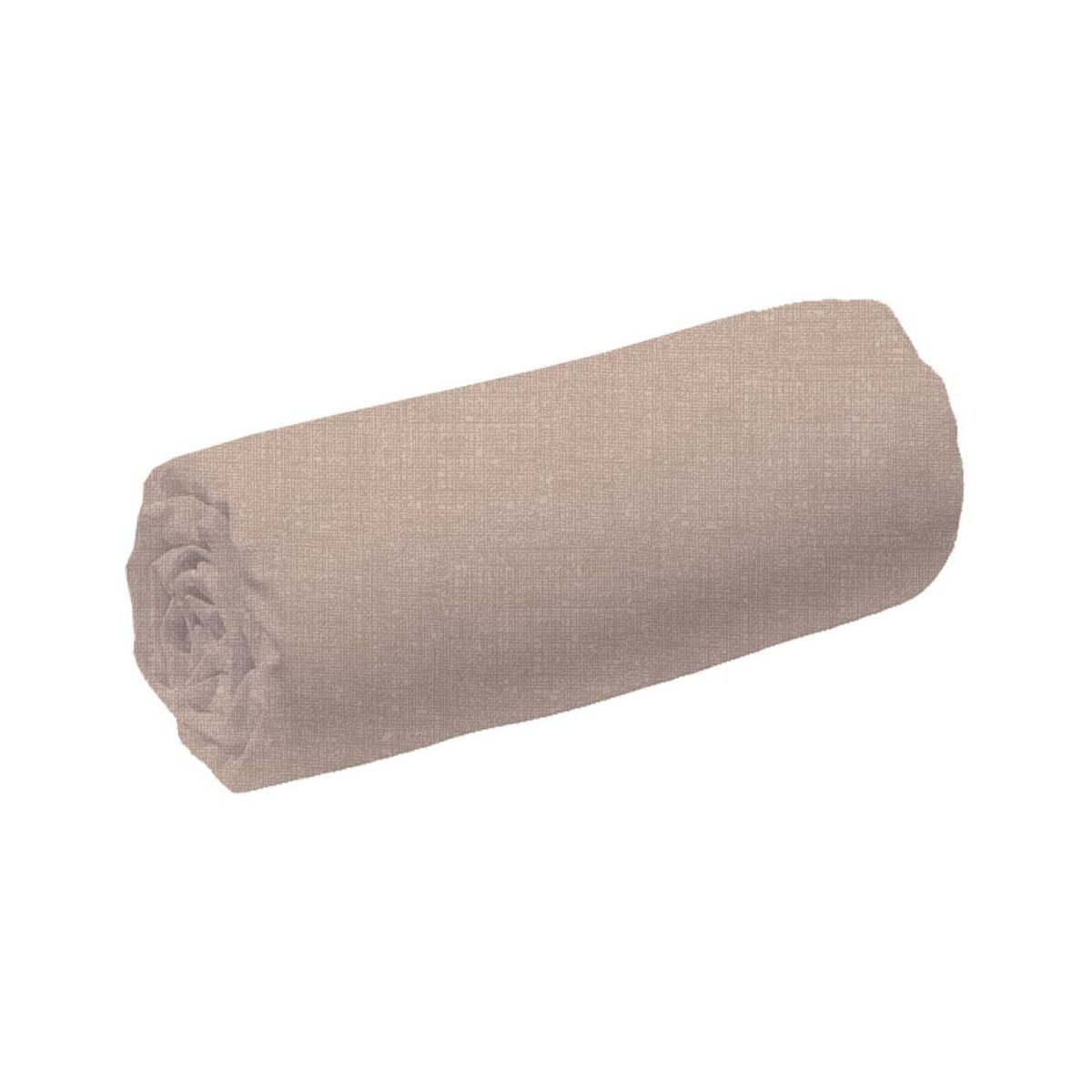 Drap housse uni en coton lin YANNO