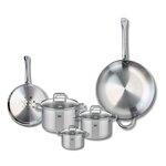 ELO Ensemble de 2 Poêles de cuisson 24 et 32 cm et 3 faitouts 12, 16 et 20 cm Elo Profi Citrin