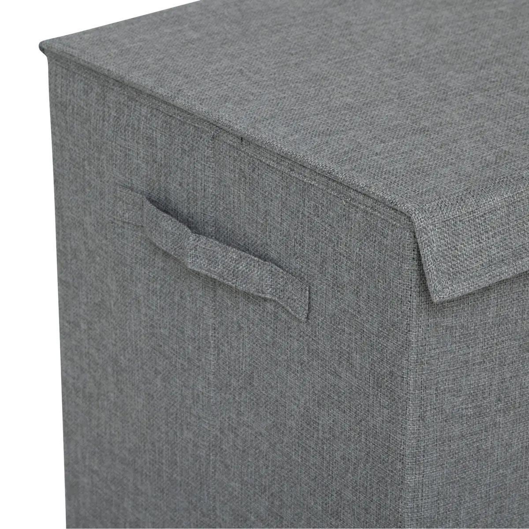 Voir la diapositive 3 : FIVE Panier à linge avec séparateur  colors  74l gris béton