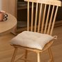 Voir la diapositive 2 : ATMOSPHERA Galette de chaise bouclette SOANA - Blanc