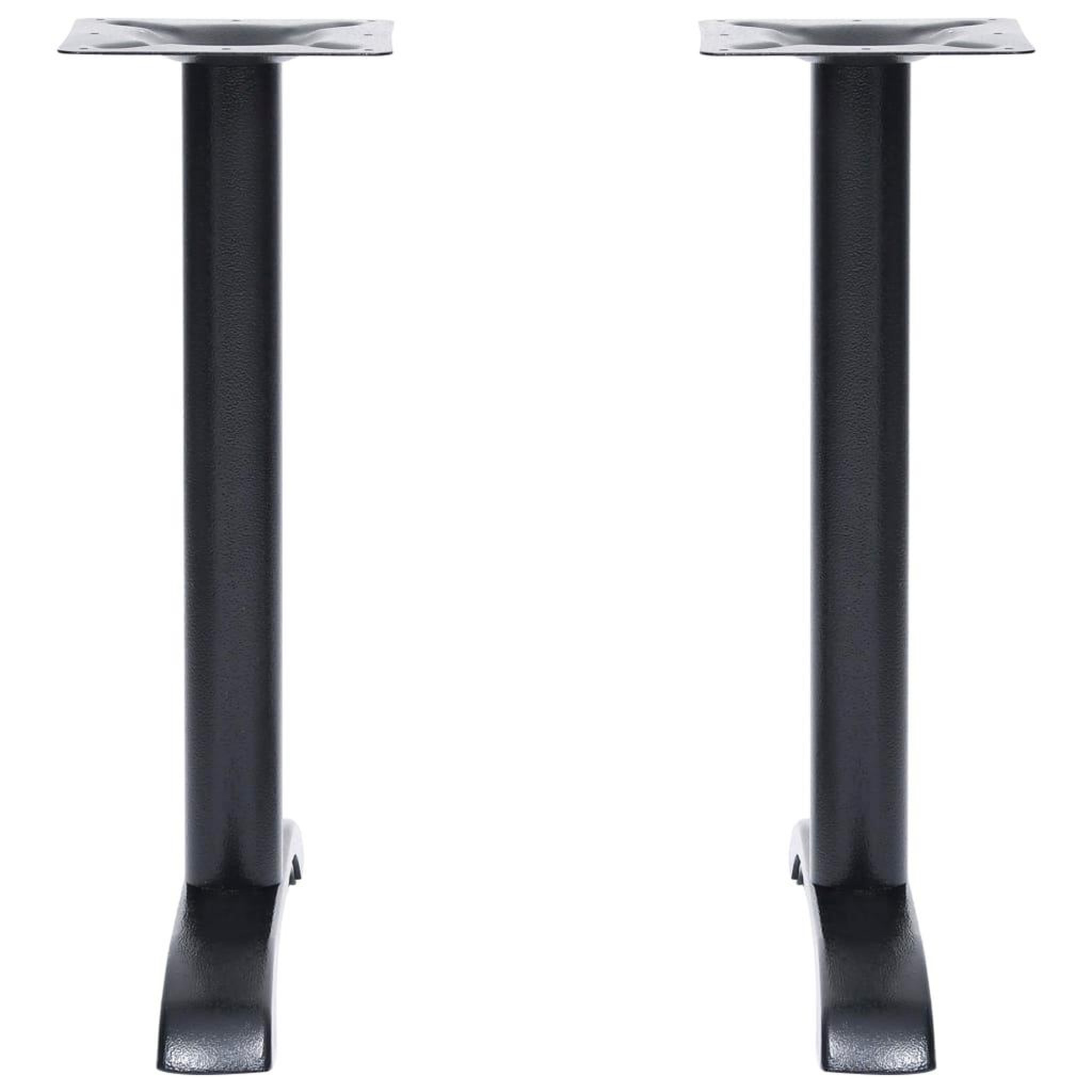 Voir la diapositive 3 : VIDAXL Pieds de table de bistro 2 pcs noir 61x8x72 cm fonte