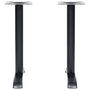 Voir la diapositive 3 : VIDAXL Pieds de table de bistro 2 pcs noir 61x8x72 cm fonte