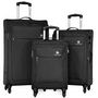 Voir la diapositive 1 : David Jones Lot de 3 valises souples dont 1 cabine