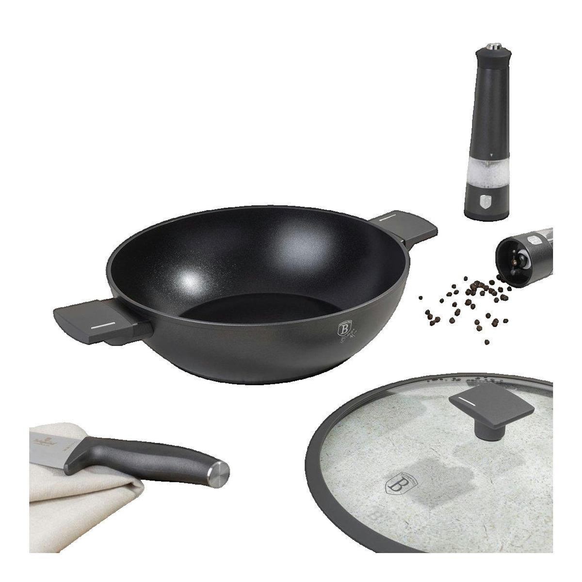 Berghoff Wok Berlinger-Haus BH-8125 Anthracite 30 cm