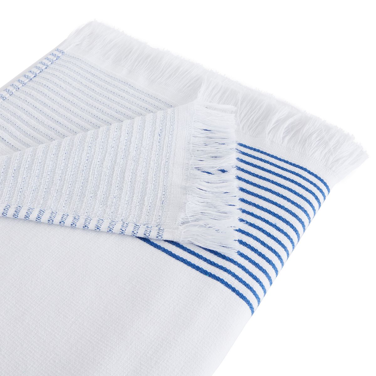 ACTUEL Foutah de plage en coton 280g/m² finition frange CORFOU