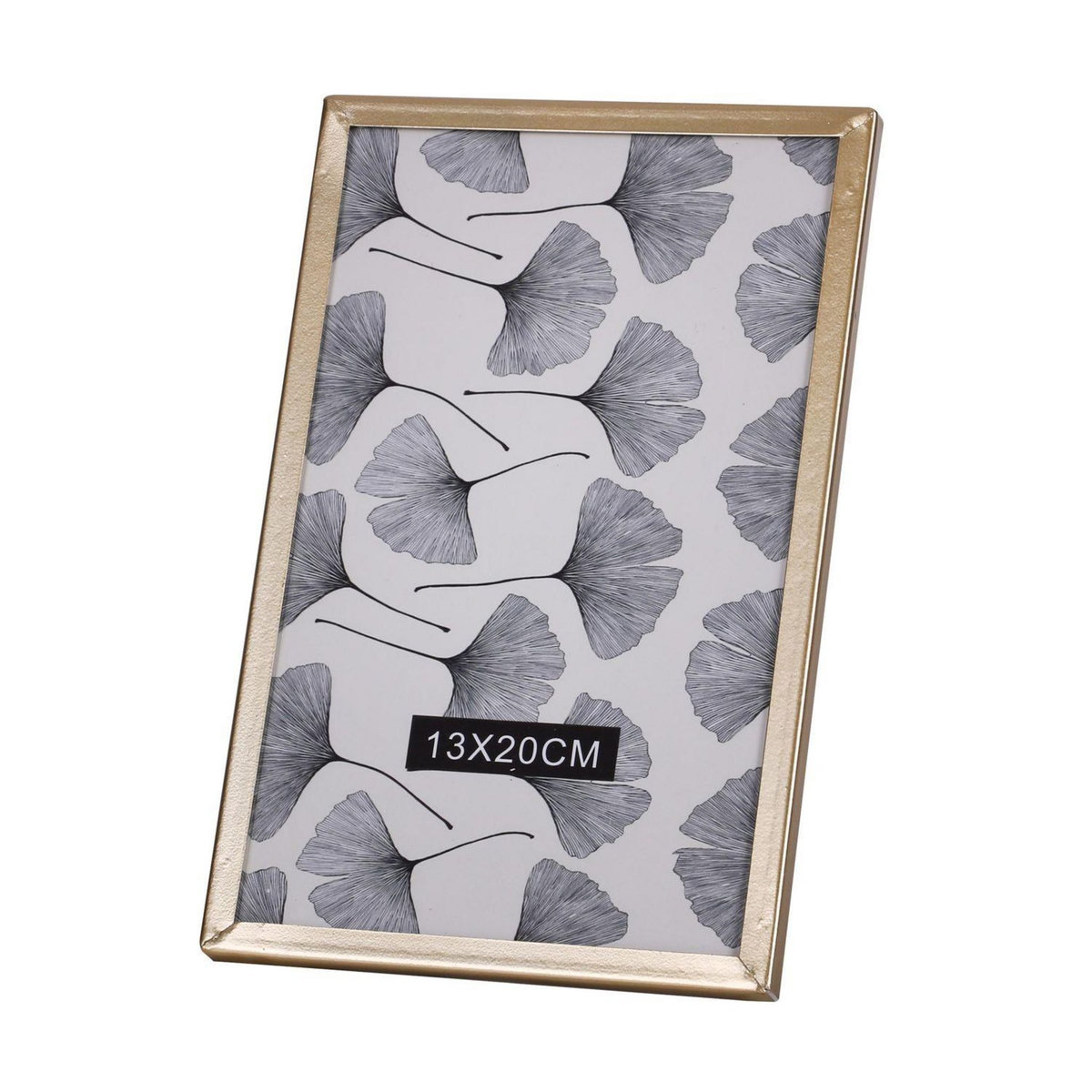 TOILINUX Lot 2x Cadre photo design Gold Home - L. 13 x l. 20 cm - Doré