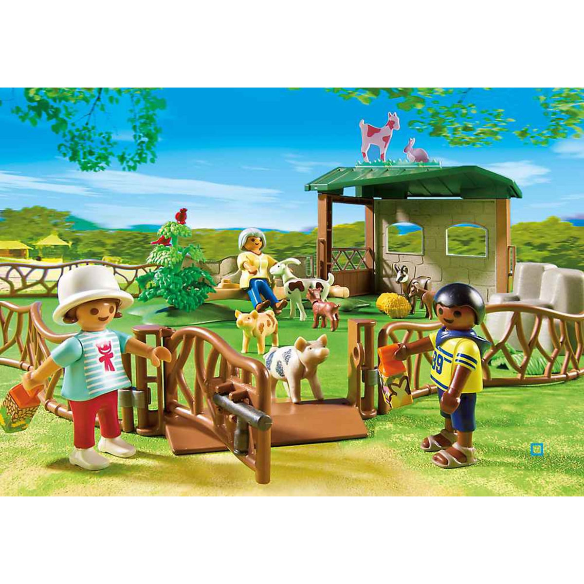 PLAYMOBIL 6635 - City Life - Parc animalier avec visiteurs