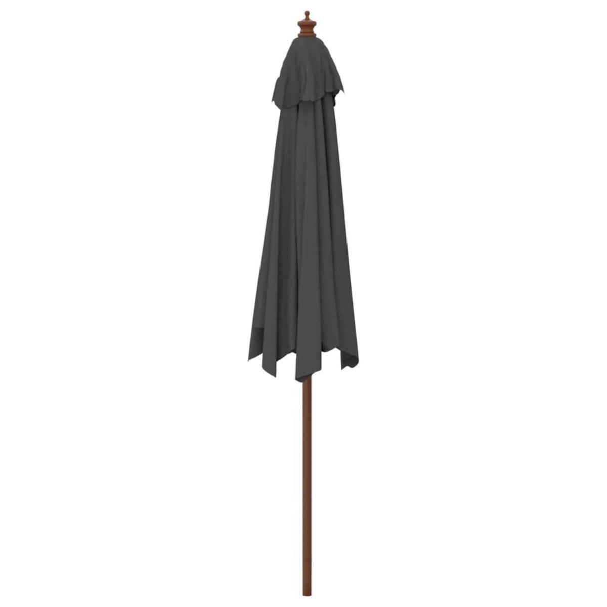 VIDAXL Parasol de jardin avec mat en bois anthracite 299x240 cm