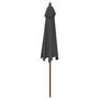 Voir la diapositive 5 : VIDAXL Parasol de jardin avec mat en bois anthracite 299x240 cm