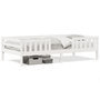 Voir la diapositive 2 : VIDAXL Cadre de lit sans matelas blanc 75x190 cm bois de pin massif