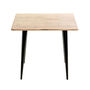 Voir la diapositive 2 : Paris Prix Table d'Appoint en Bois  Ciotat  46cm Naturel & Noir