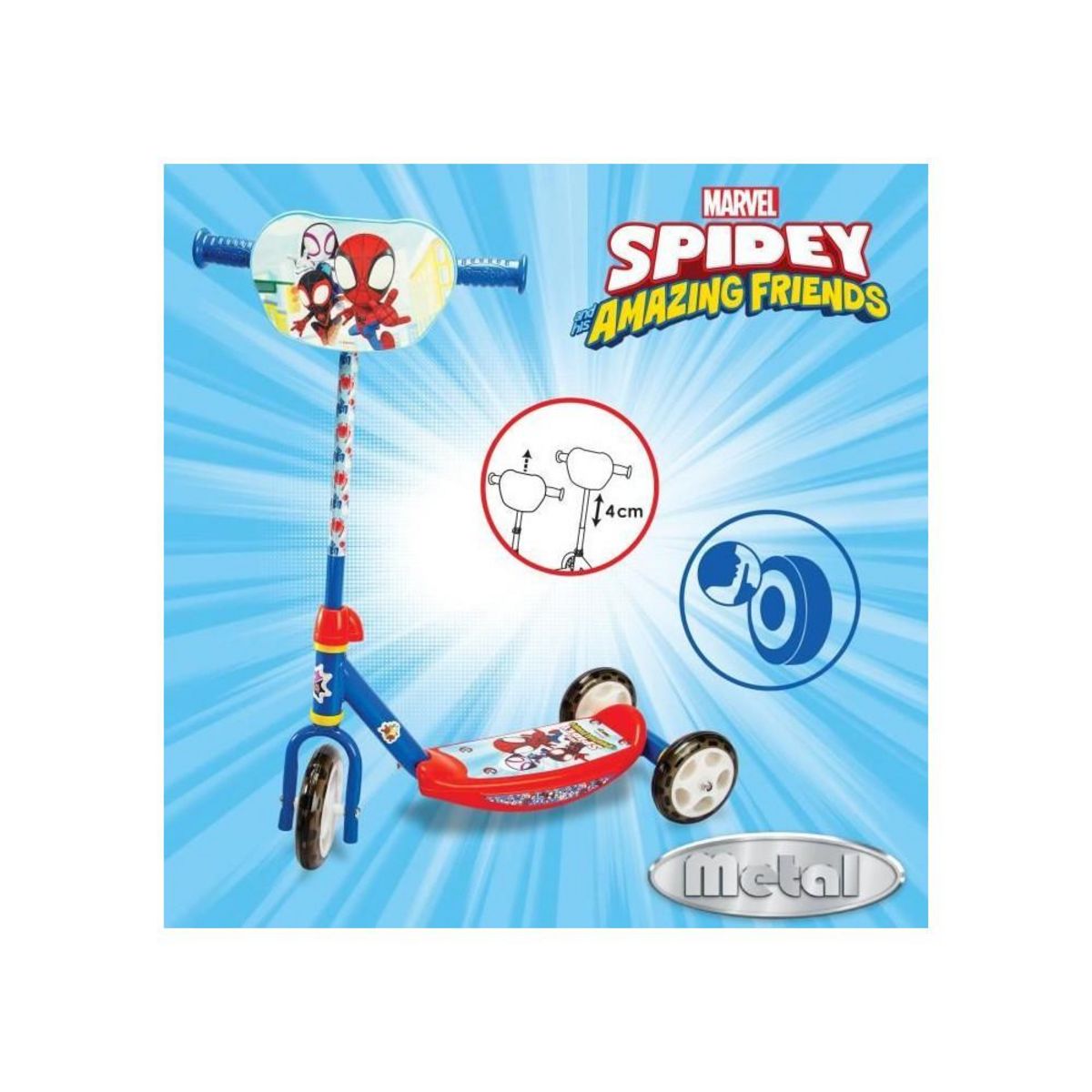 SMOBY SMOBY Spidey Patinette 3Rdes 3 ans