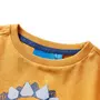 VIDAXL T-shirt enfants a manches longues ocre fonce 128