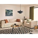 LISA DESIGN Stella - fauteuil en velours côtelé. Coloris disponibles : Vert, Gris, Orange, Bleu, Marron, Rose, Beige