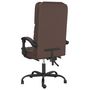 Voir la diapositive 5 : VIDAXL Fauteuil de massage inclinable de bureau Marron Similicuir