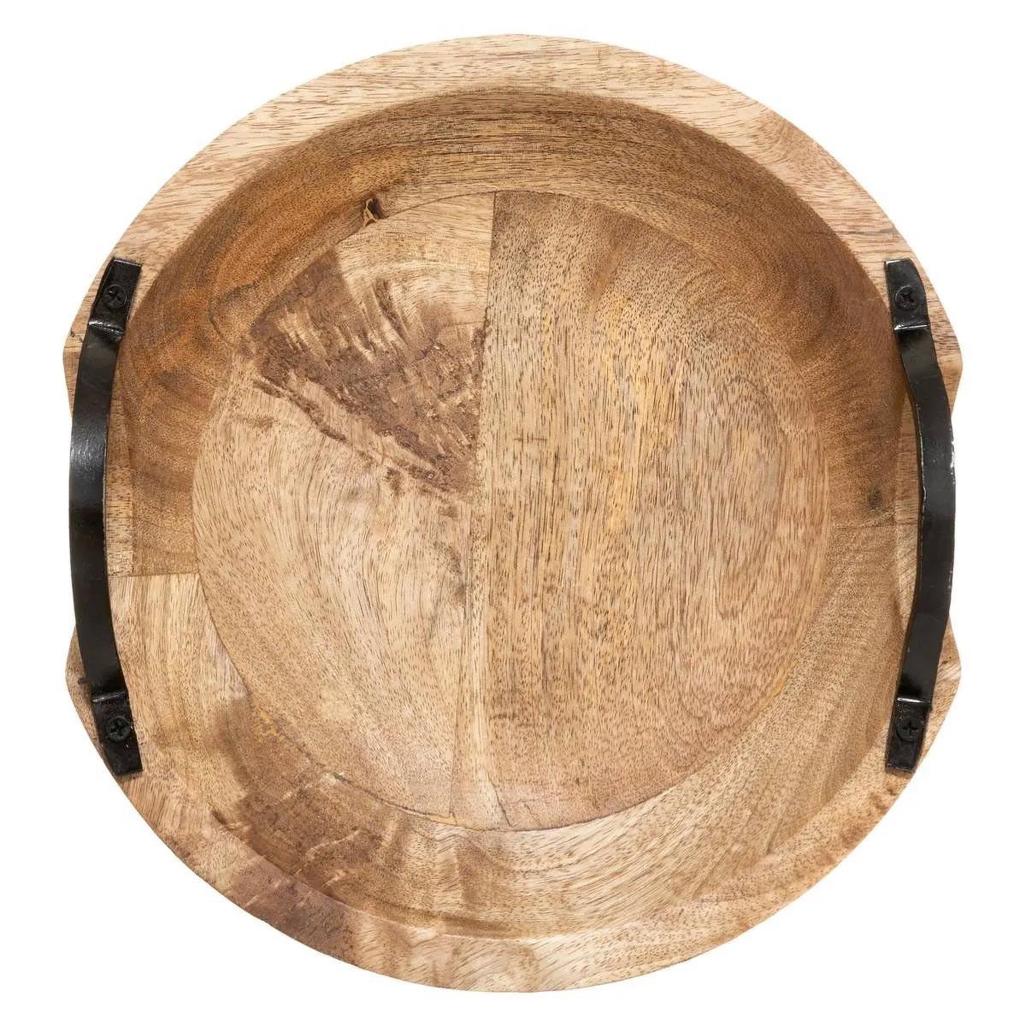 Voir la diapositive 2 : ATMOSPHERA Coupelle déco en bois  wild  29cm naturel